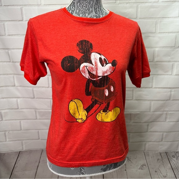 Disney Mickey Mouse T-Shirt Red - Picture 2 of 6